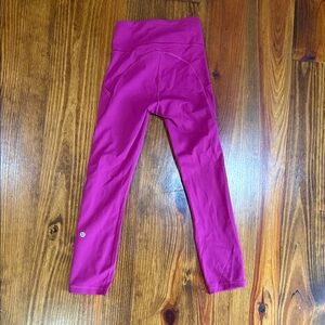 Lululemon Athletica Magenta Capris
